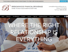 Tablet Screenshot of brendanwoodfinancial.com